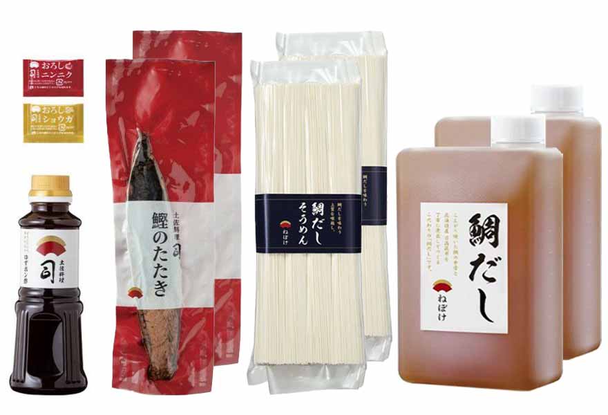 鯛だしそうめんと鰹のたたきセット 4人前 荷姿